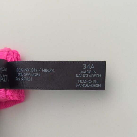 Smart & Sexy Bombshell Push Up Vibrant Hot Pink Bra - 34A NWT - Picture 5 of 5